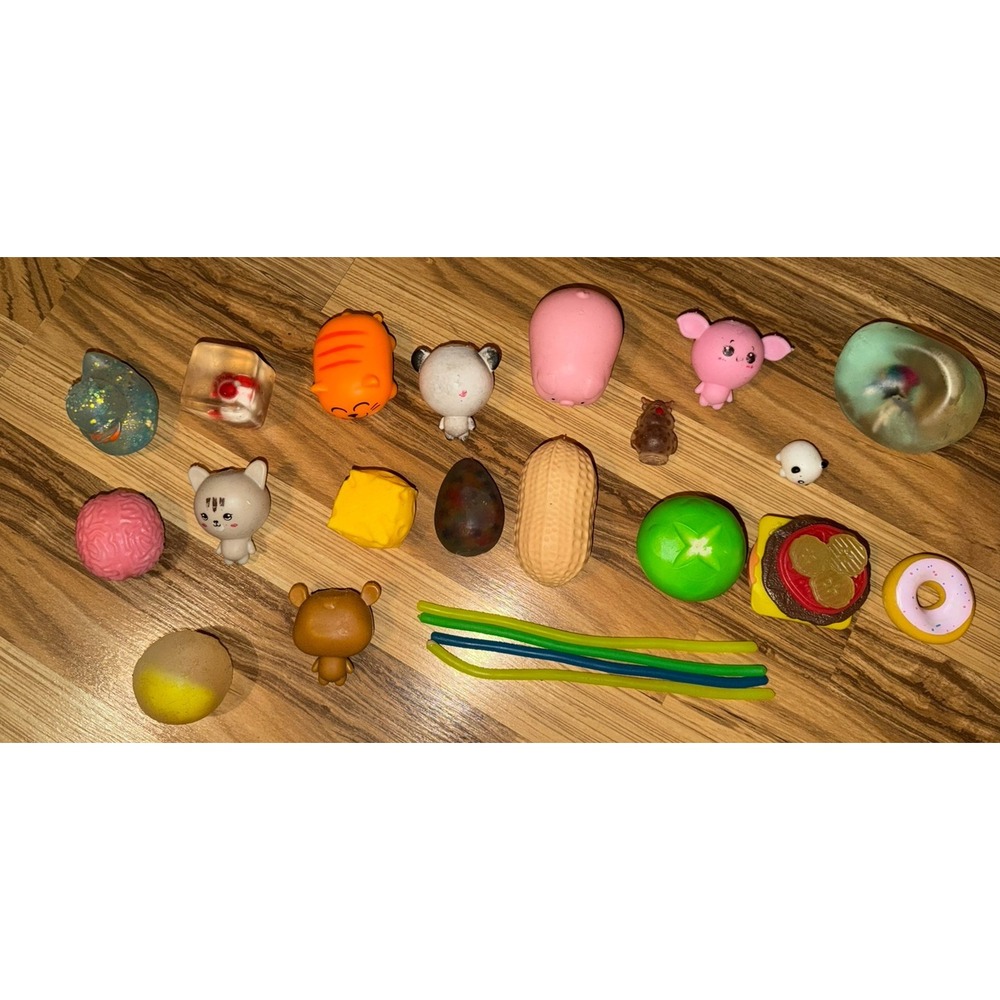 Squishy Toy Lot of 27 Food Animals Squishies Stress Toy
